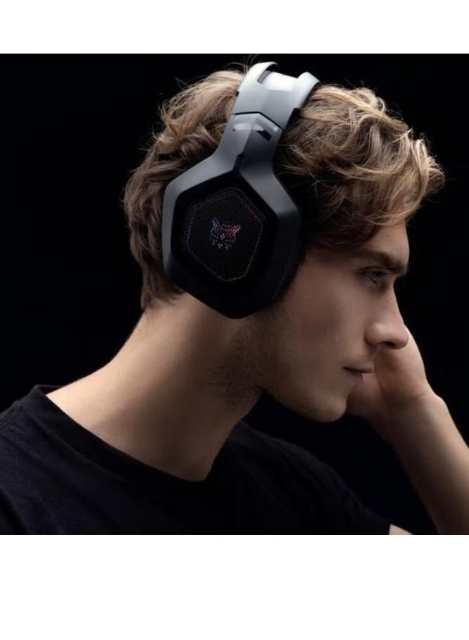 ELTRAZONE K10 Gaming Headset with Surround Sound Pro – Noise Canceling Gaming Headphones with Mic & RGB LED Light – Comfortable Over-Ear Cushions, Clear Communication, Compatible with PC, PS4, Xbox, Mobile Gaming  - Image 3