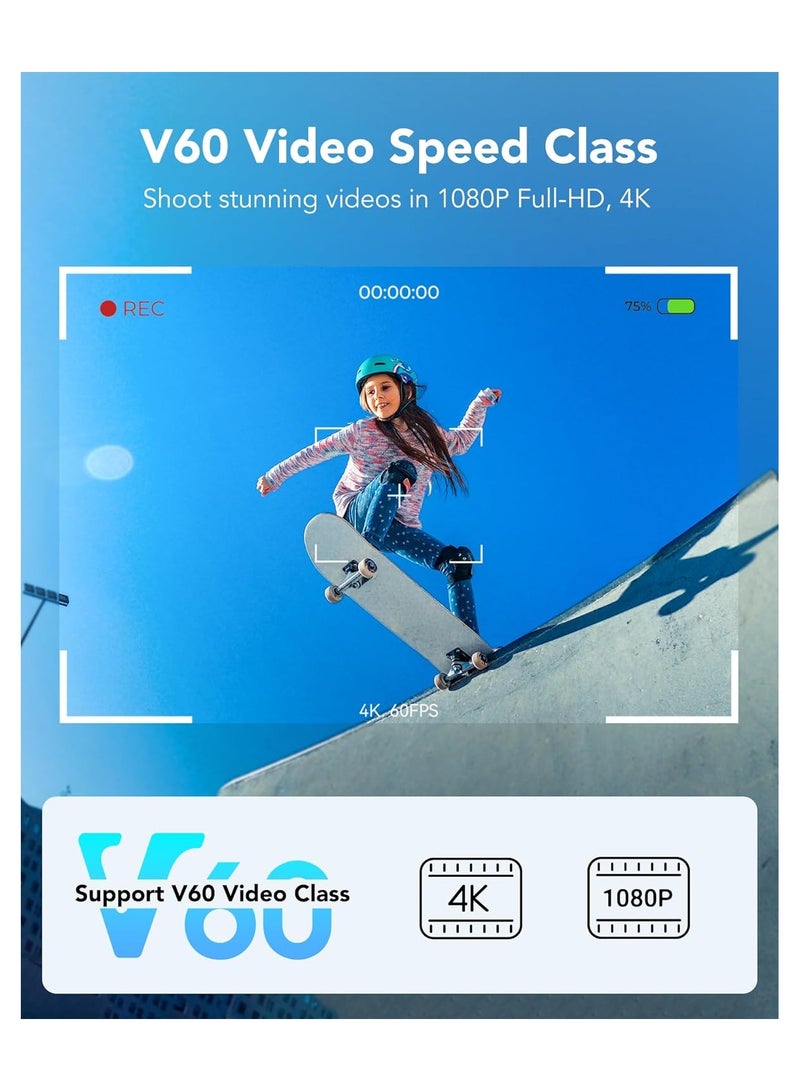 Lexar Professional 256GB (2-Pack) Silver PRO SDXC UHS-II Memory Card, C10, U3, V60, Full-HD & 4K Video, Up to 280MB/s Read, for Professional Photographer, Videographer, Enthusiast (LSDSIPR256G-B2NNU) 256 GB - Image 4