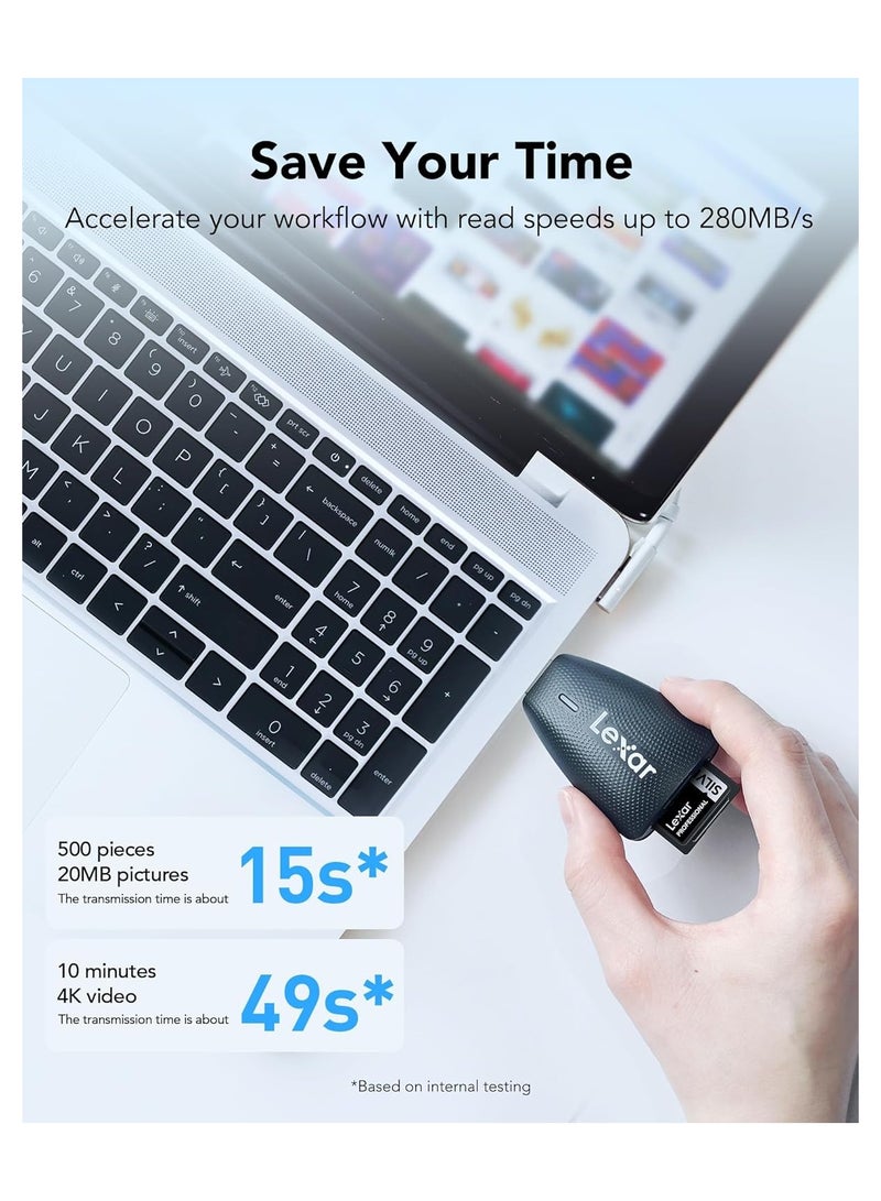 Lexar Professional 256GB (2-Pack) Silver PRO SDXC UHS-II Memory Card, C10, U3, V60, Full-HD & 4K Video, Up to 280MB/s Read, for Professional Photographer, Videographer, Enthusiast (LSDSIPR256G-B2NNU) 256 GB - Image 3