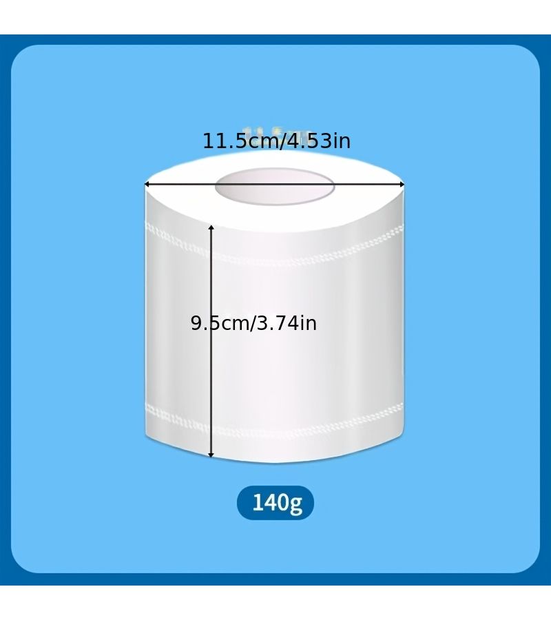 9 Roll Pack Of Double Layer Quilted Premium Wood Pulp Toilet Paper Generous Length Per Roll Luxuriously Soft Strong And Highly Absorbent - Image 3