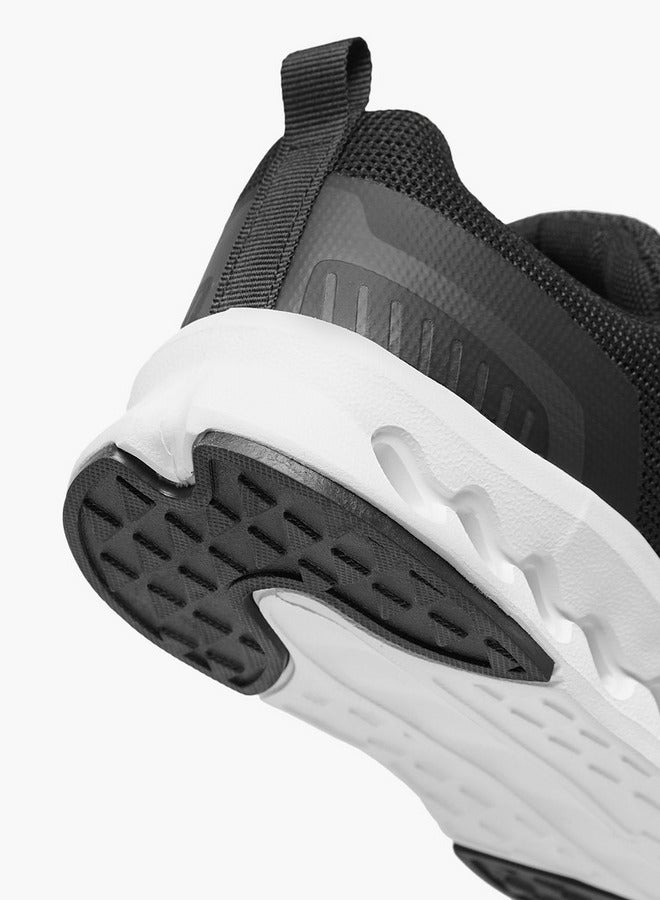 Kappa Boys' Logo Detail Sports Shoes with Hook and Loop Closure  - Image 5