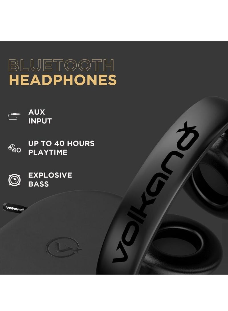 فولكانو سماعات الرأس Volkano x Silence Series Bluetooth مع خاصية إلغاء الضوضاء النشطة - Bk - Image 2