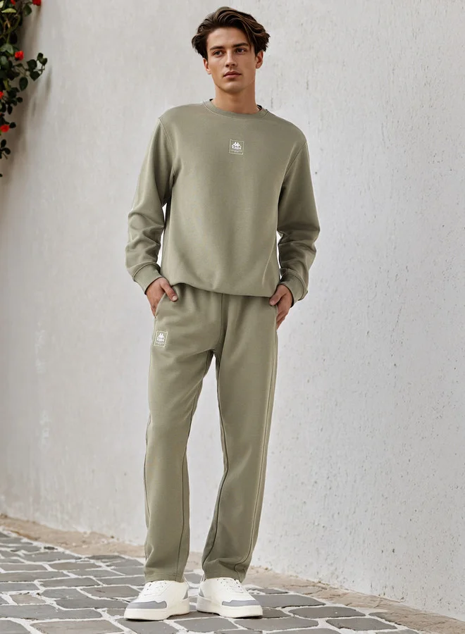 Kappa Kappa Logo Print Joggers with Pockets