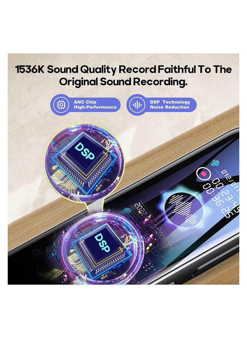 DMG TECH - 32GB Digital Voice Recorder with Playback,MP3 Player - Image 1