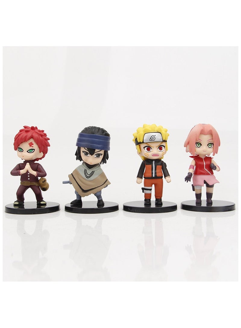 general Naruto Figurine 12 Sakura Naruto Kakashi Q Version of the Doll Model Cake Ornaments - Image 3