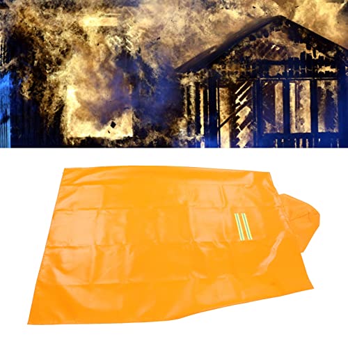 FOLOSAFENAR Fire Survival Safety Blanket , Full Body Fireproof Cloak , Flame Retardant Heat Insulation , Fire Escape Suit for Household(L) , Large - Image 1