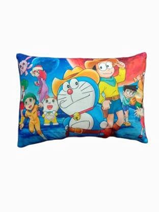 NKK PNP NKK PNP Super Soft Cotton Kids Pillow for Sleeping and Play ActivityKids Cushion for Infants Toddlers 1 Month to 5 Year Olds Keeps Head Comfortable Adorable Cartoon Prints Doremon  - Image 3