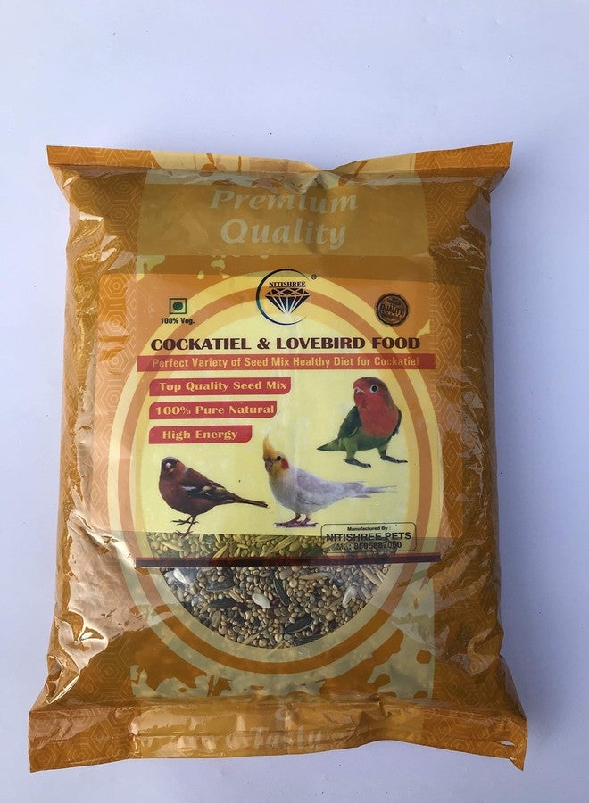 نيتيشري® طعام طيور فاخر للببغاوات، والكونيور، والكوكاتيل، وطيور الحب | مزيج بذور طعام الطيور اليومي - 1000 غرام - Image 4