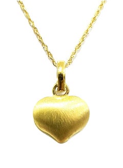 18K Pure Gold Heart Design Necklace