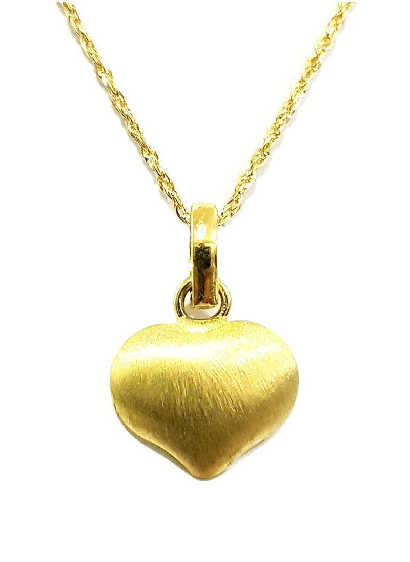 Hamsa.ae - 18K Pure Gold Heart Design Necklace - Image 1