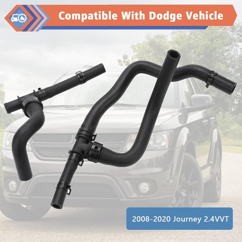 ZONFANT مجموعة أنابيب خرطوم سخان ZONFANT HVAC مع TEE لدودج جورنيو 2008-2020 - Image 3