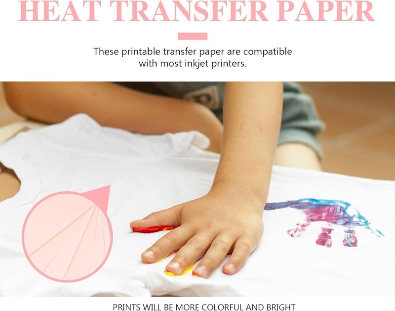 40 Sheets A4 Sublimation Transfer Paper 100gsm Printable Heat Transfer Paper Sheets for Mugs and Fabric Digital Heat Press Printing - Image 3