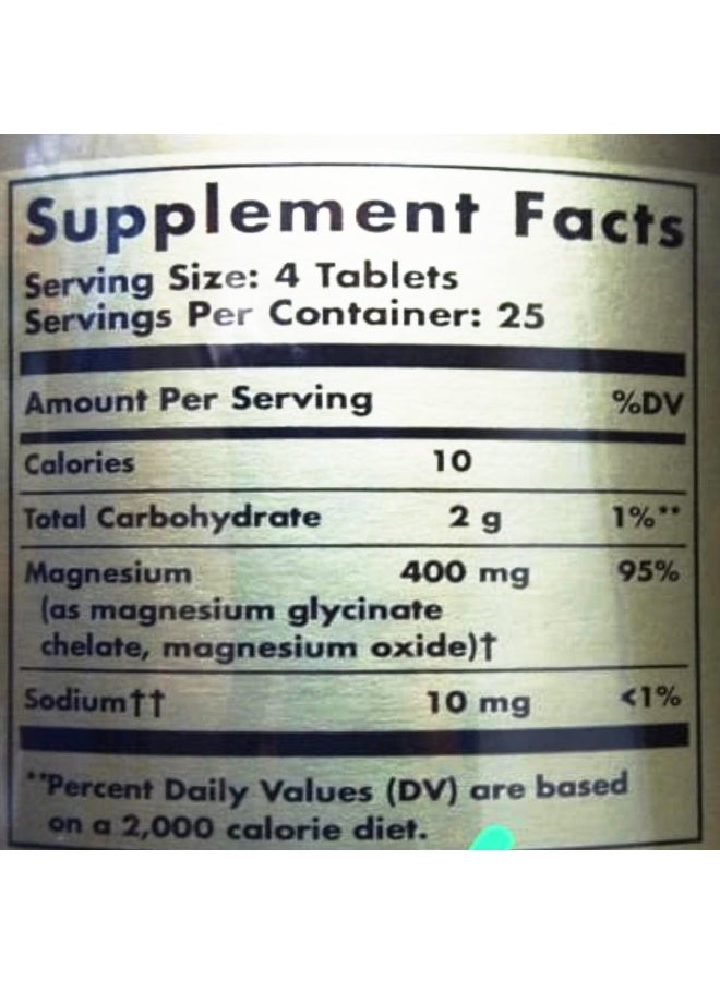 سولجر المغنيسيوم المخلب، يدعم وظيفة الأعصاب والعضلات، 100 قرص - Image 5