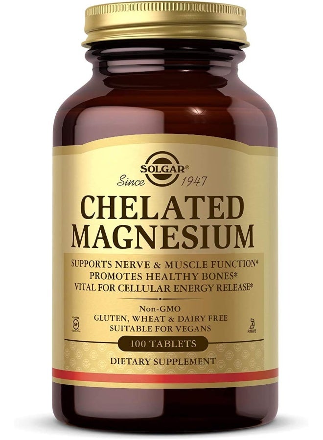 سولجر المغنيسيوم المخلب، يدعم وظيفة الأعصاب والعضلات، 100 قرص - Image 1