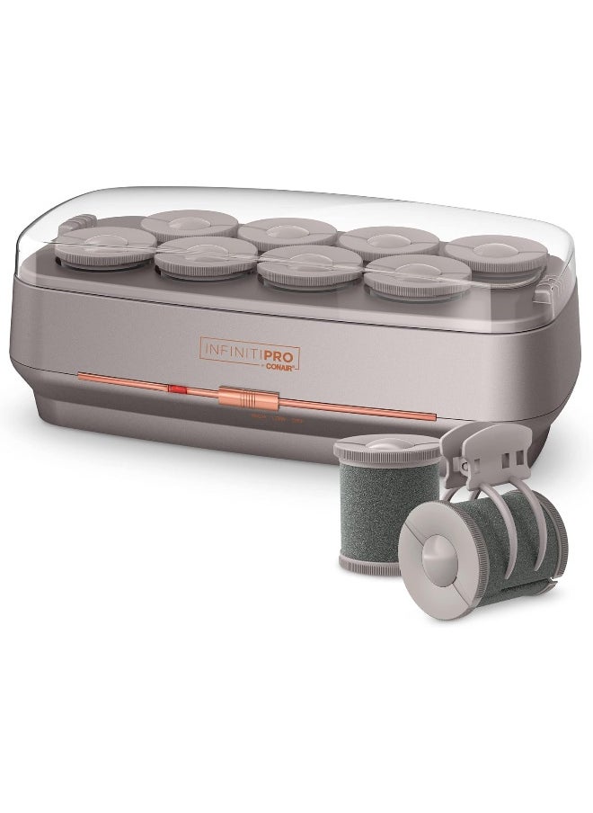 CONAIR Infinitipro Hot Roller Set With Ionic Generator, Eight 2-Inch Jumbo Rollers Plus Eight 2-Prong Clips  - Image 1