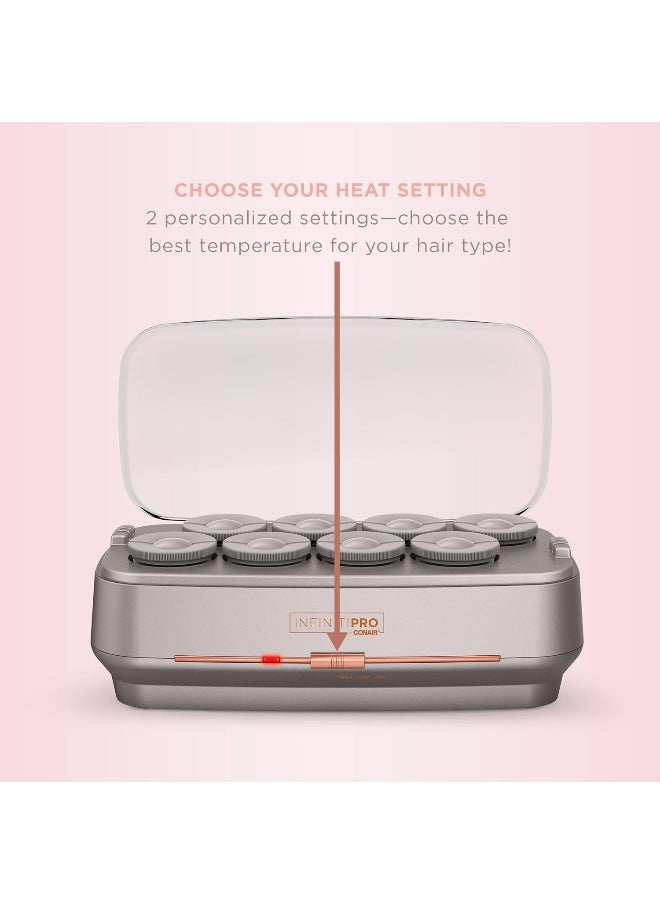 CONAIR Infinitipro Hot Roller Set With Ionic Generator, Eight 2-Inch Jumbo Rollers Plus Eight 2-Prong Clips  - Image 3