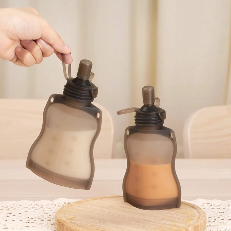 haakaa Silicone Yummy Pouch Sippy Spout Adaptor Compatible haakaa Yummy Pouches and Milk Storage BagsNot Compatible with Other Brands - Image 3