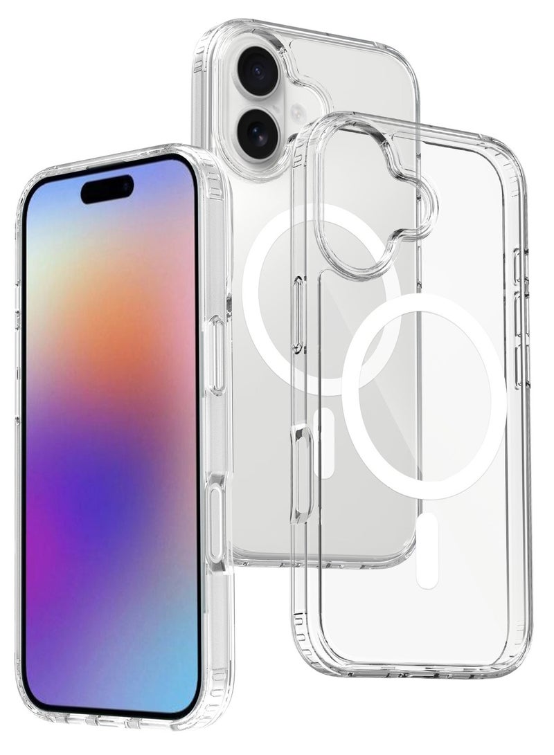 Clear MagSafe Case for iPhone 17,  Wireless Charging Shockproof 2mm Bumper Protective Built-in Mag-Safe-Compatible Magnets iPhone 17 Case with MagSafe - Image 1