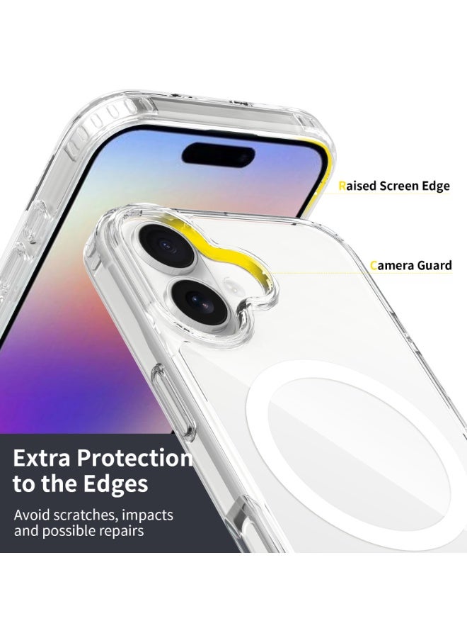 Clear MagSafe Case for iPhone 17,  Wireless Charging Shockproof 2mm Bumper Protective Built-in Mag-Safe-Compatible Magnets iPhone 17 Case with MagSafe - Image 4