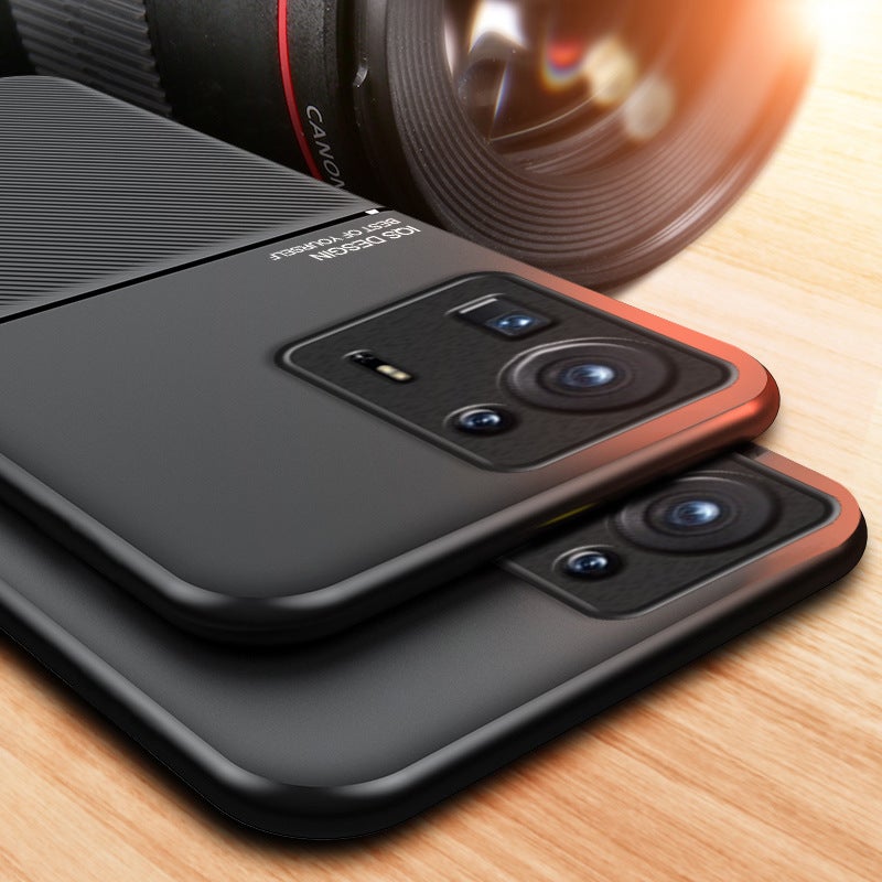 Suitable for Xiaomi Mix4 Phone Case, Textured Series, Magnetic Car Mount, Anti-Drop, Full Edge Protection, Creative, Dirt-Resistant, Magnetic Car Mount - Image 4