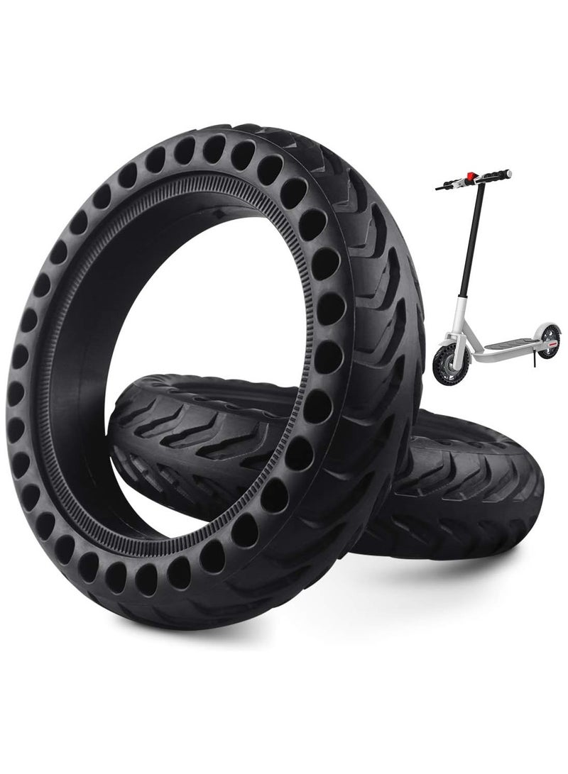 2Pcs Solid Tire Tyre for Xiaomi mijia M365, Front/Rear Rubber Tire Wheel Replacement for Electric Scooter 8.5 Inch - Image 1