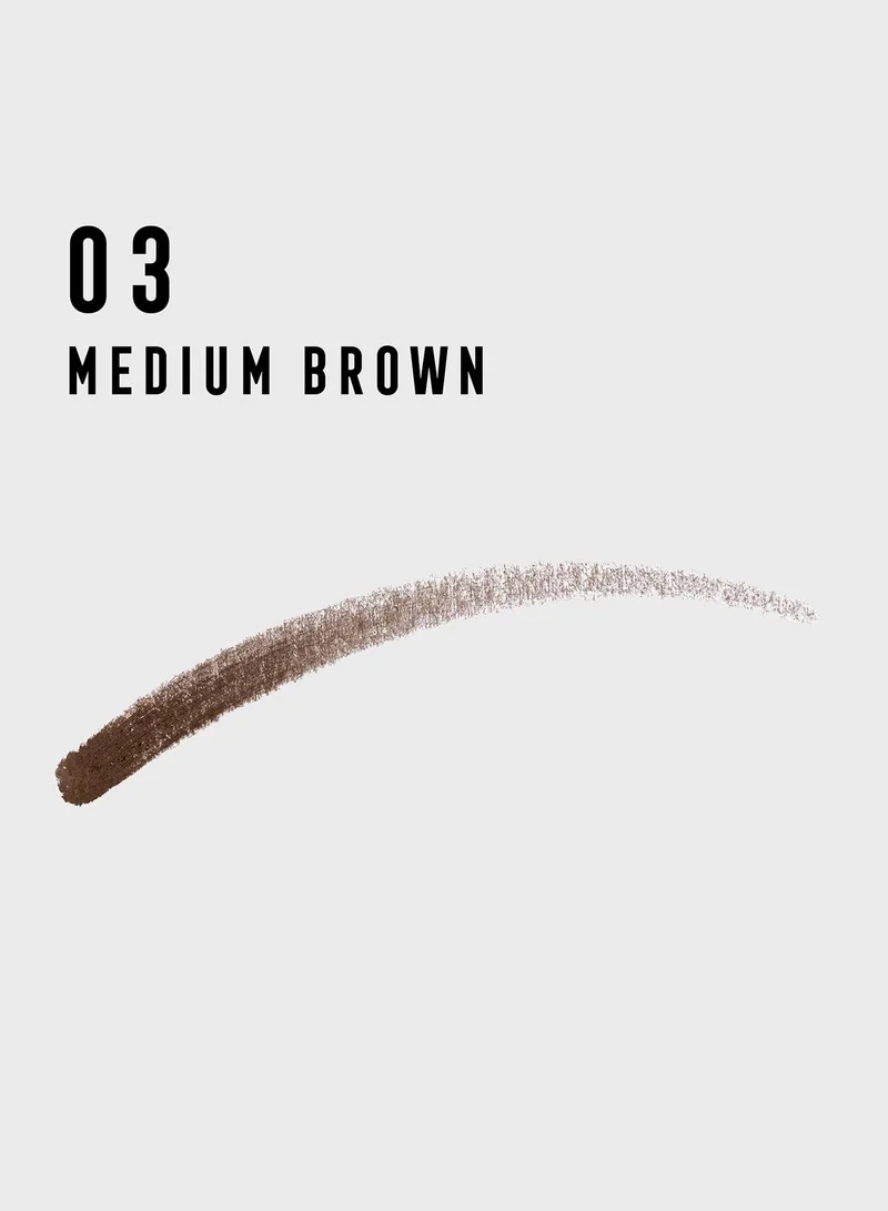 Max Factor Max Factor Eyebrow Pencil Real Brow Fill & Shape – 03 – Medium Brown, 0.16g + 0.5g