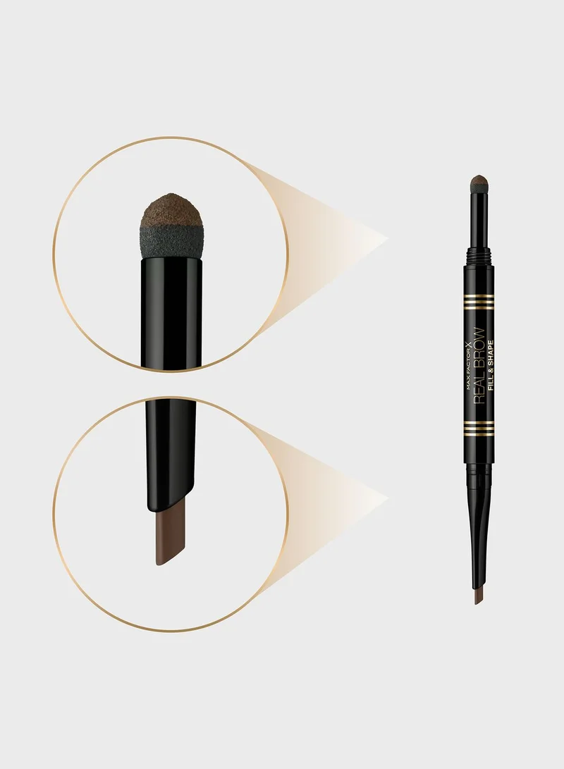Max Factor Max Factor Eyebrow Pencil Real Brow Fill & Shape – 03 – Medium Brown, 0.16g + 0.5g