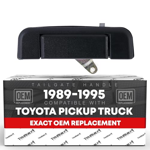 T1A Tail Gate Handle Assembly Compatible with 19891995 Toyota 4Runner Pickup OEM Replacement Latch TO1915103 6909071010 77103 - Image 1