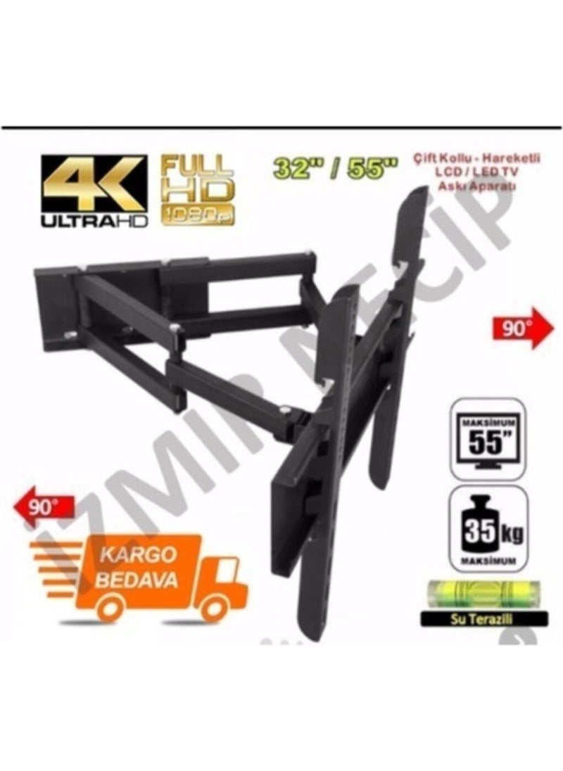 NCP - Vestel Sony Beko Jvc Compatible LCD-Led TV-Plasma TV 32 " Inch 55" Inch Movable Double Arm Hanger Apparatus Double - Image 1