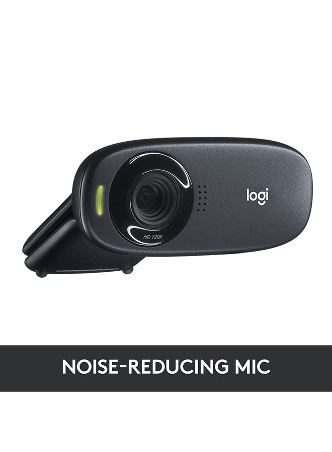 Logitech C310 HD Webcam For PC/Mac/Laptop/Tablet/XBox Black - Image 4