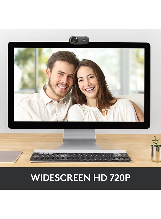 Logitech C310 HD Webcam For PC/Mac/Laptop/Tablet/XBox Black - Image 3