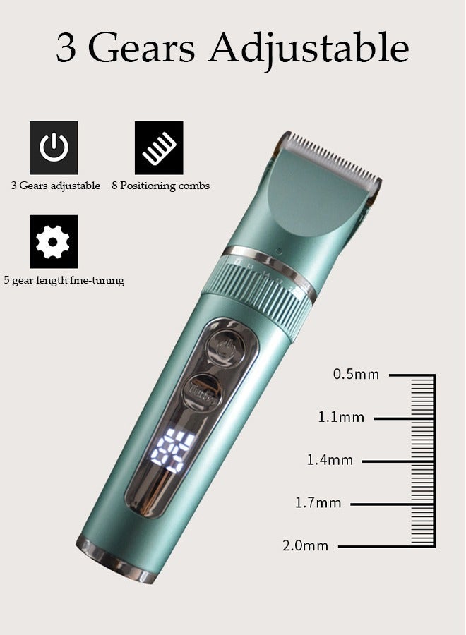 DUNISO Smart Hair Clippers Electric with Digital Display 7 Kinds of Positioning Combs Turbo Motor Hair Cutting Kit Pro Mens Clippers, Cordless Rechargeable Hair Trimmer Set Professional Barbers Grooming Kit - Image 4