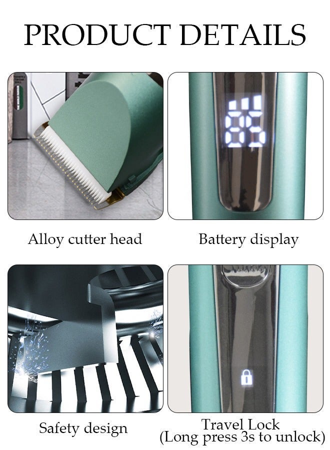 DUNISO Smart Hair Clippers Electric with Digital Display 7 Kinds of Positioning Combs Turbo Motor Hair Cutting Kit Pro Mens Clippers, Cordless Rechargeable Hair Trimmer Set Professional Barbers Grooming Kit - Image 2