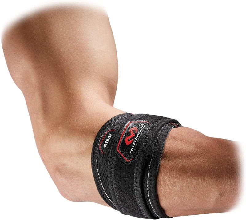 Mc David Tennis Pickleball Elbow Brace for Men & Women, Tendonitis Elbow Brace & Strap Golfers Elbow Brace Counterforce Band for Tendon Pain Relief & Support for Forearm - Image 3