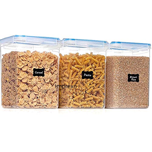 IMPREXO airtight plastic containers for kitchen storage containers for kitchen airtight kitchen containers (Pack of 3, 2150 ML) - Image 1
