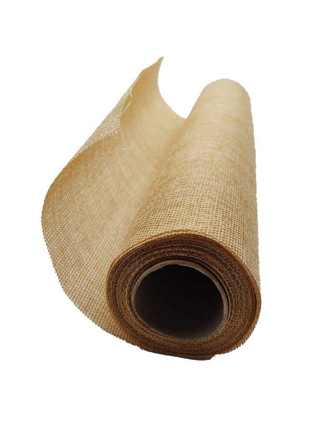 3A Featuretail Synthetic Jute Fabric roll for Bouquet Wrapping, Gift Wrapping, Bags, Basket Making and Jute Material Fabric for Crafts (18 Inch x 5 Yard, Color: Beige, pack of 1), Solid - Image 2