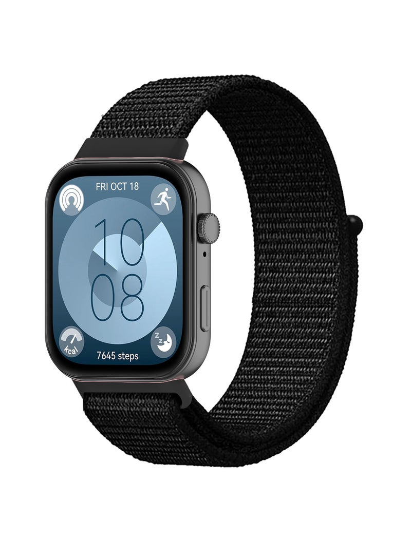 DOUGEI Velcro Nylon Loop Strap Compatible with Huawei Watch Fit 3 - Image 1