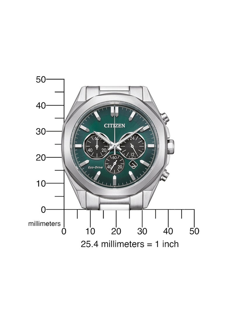 CITIZEN ساعة كواتز تناظرية للرجال من سيتيزن CA4590-81X بحزام من الفولاذ المقاوم للصدأ - Image 4