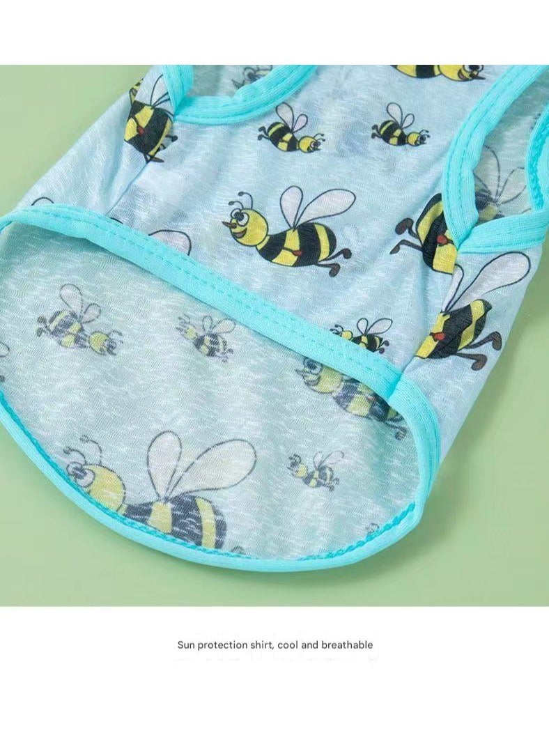 A.M Dog Clothes, Pet Clothes, Summer Thin Vest Style Cute Fruit Design Clothes, Cat Clothes, Breathable, Soft, Small and Medium Dogs, Prevents Shedding, Walking Outing Wear - Image 3