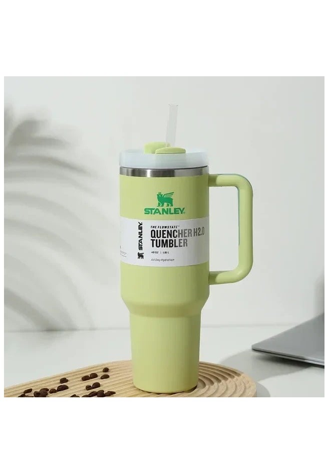 Stanley - 30 oz Tumbler with Handle Insulated Stainless Steel Travel Coffee Mug with Straw & Medium Water Bottle Cup for Hot & Cold Beverages - Image 1