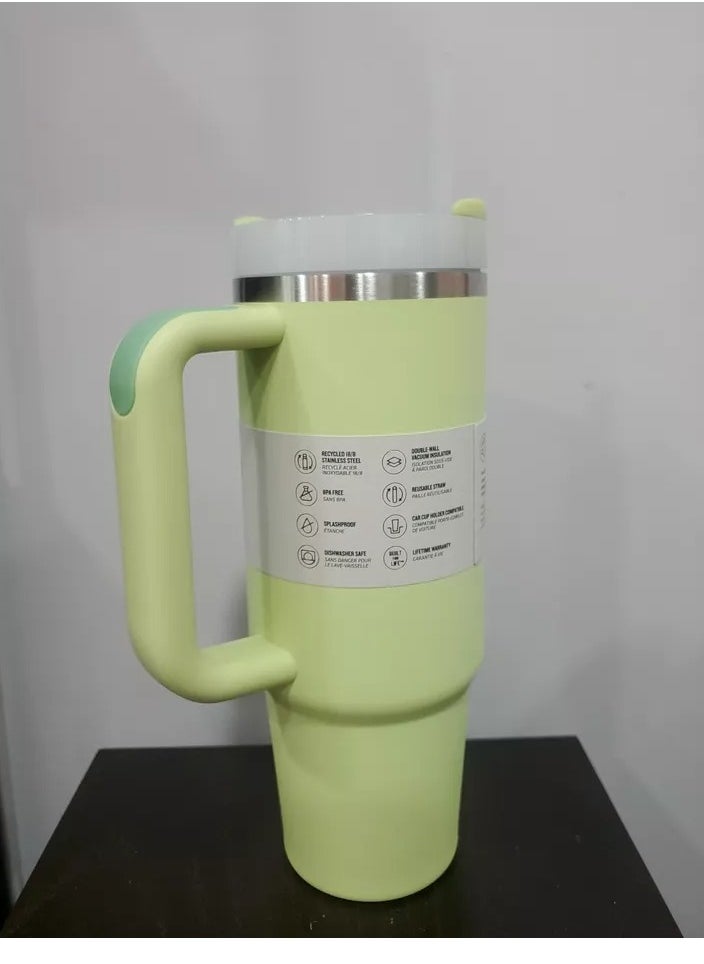 Stanley - 30 oz Tumbler with Handle Insulated Stainless Steel Travel Coffee Mug with Straw & Medium Water Bottle Cup for Hot & Cold Beverages - Image 1