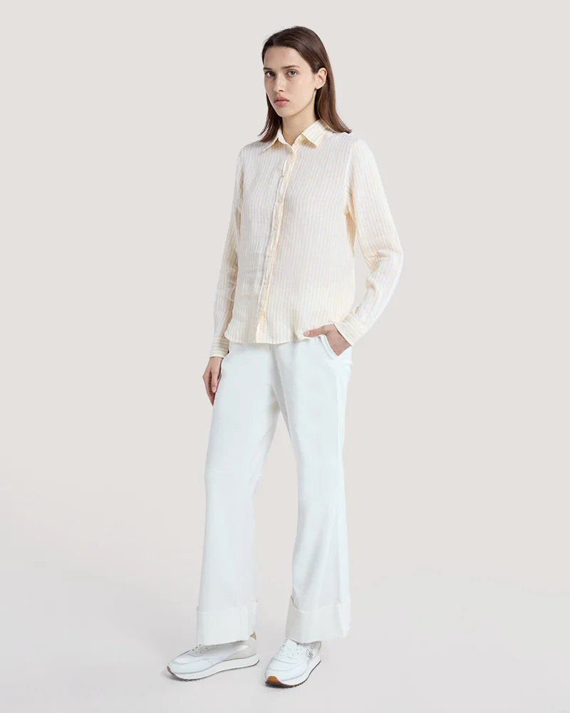 GANT  Gant Regular Fit Striped Linen Shirt for Women | Best Price UAE