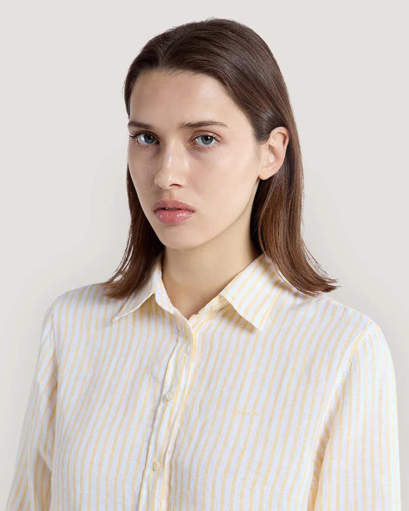 GANT  Gant Regular Fit Striped Linen Shirt for Women | Best Price UAE