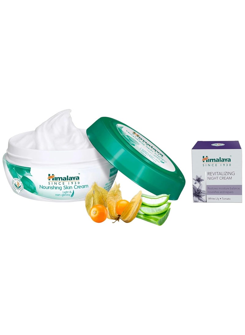 Himalaya 70 Himalaya Nourishing Skin Cream, 200ml And Himalaya Herbals Revitalizing Night Cream, 50ml - Image 1