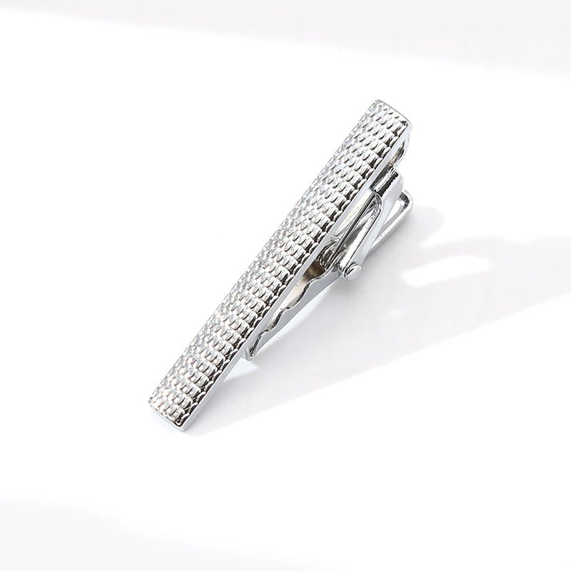 Gold Men'S 4Cm Short Fashion Tie Clip Silver Mirror Narrow Tie Special Personality Temperament Tie Clip - Image 1