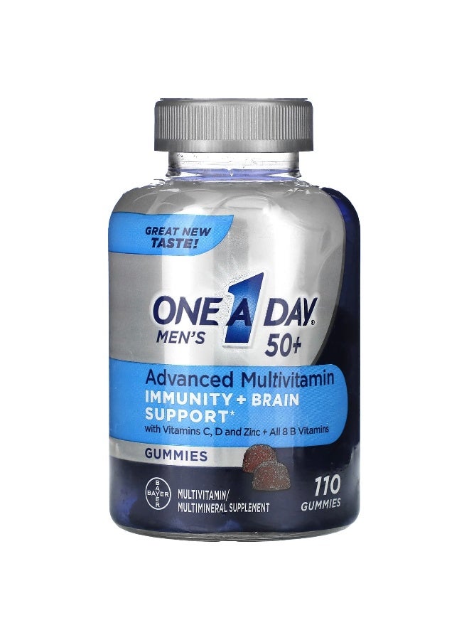 ONE A DAY One-A-Day, Men's, 50+, Advanced Multivitamin, 110 Gummies (Packaging may vary) - Image 1