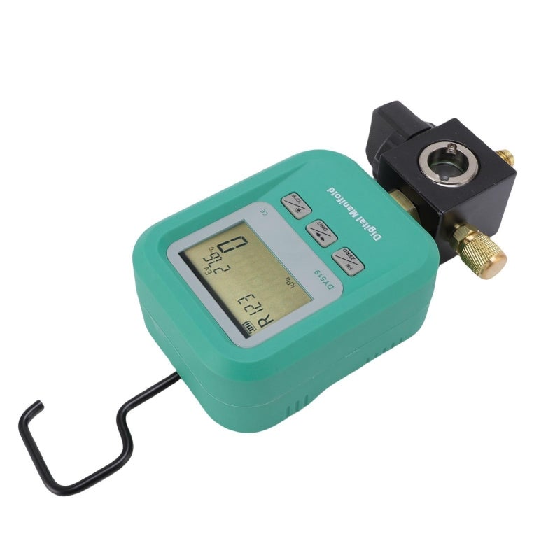 DUOYI Digital Air Conditioning Manifold Meter 87 x 170 x 50mm Digital Reading - Heavy-Duty Valve Switch with 1/4 Inch Inlet for Refrigeration Maintenance - Image 5