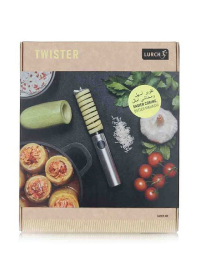NIBEMINENT 5-Piece Stainless Steel Veggie Drill Twister Set Silver - Image 2