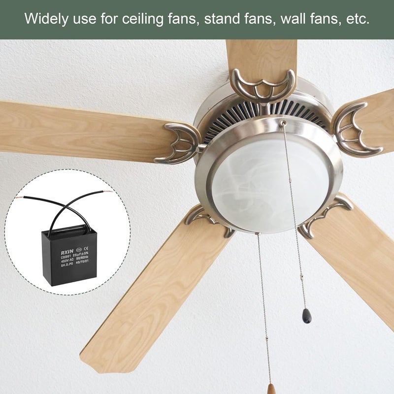 مكثف مروحة سقف CBB61 فيلم بولي بروبيلين معدني للمراوح والمضخات والمحركات - Image 4