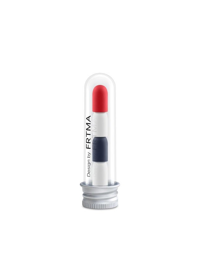FRTMA for Apple Pencil Cap - 4 Packs Red,White,Midnight Blue,White cap - Image 3